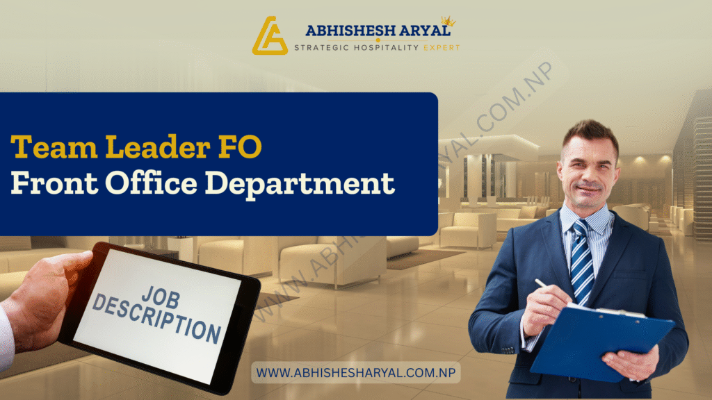 Job Description: Team Leader - Front Office