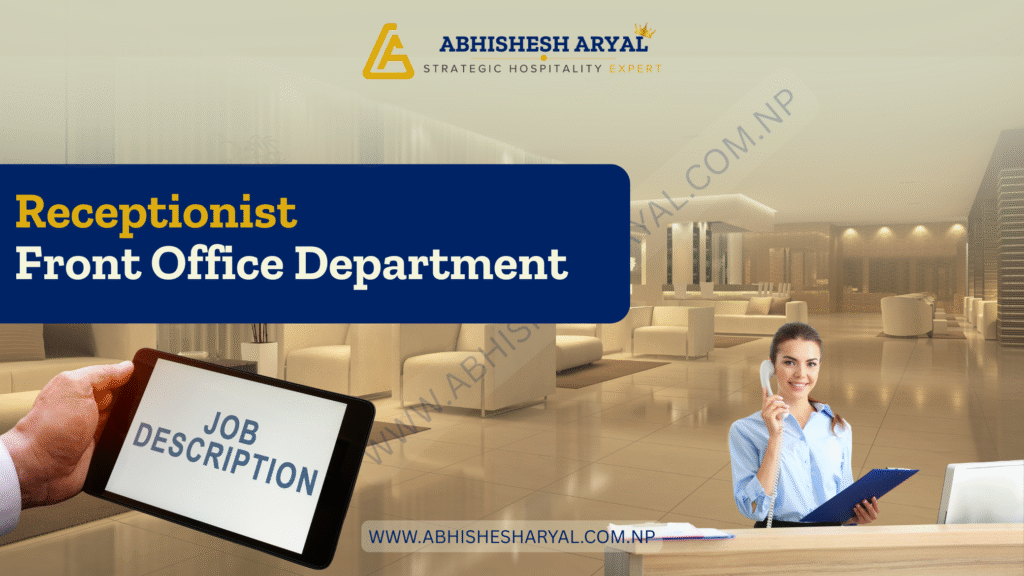 Front office receptionist job description