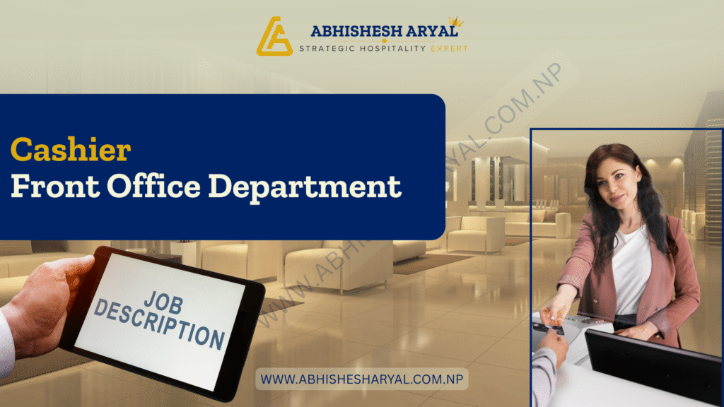 Front Office cashier job Description